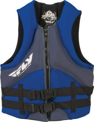FLY VEST HINGE GRY/BLU XS - Click Image to Close