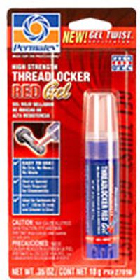 PERMATEX THREADLOCKER GEL RED 10 GRAM TWIST - Click Image to Close